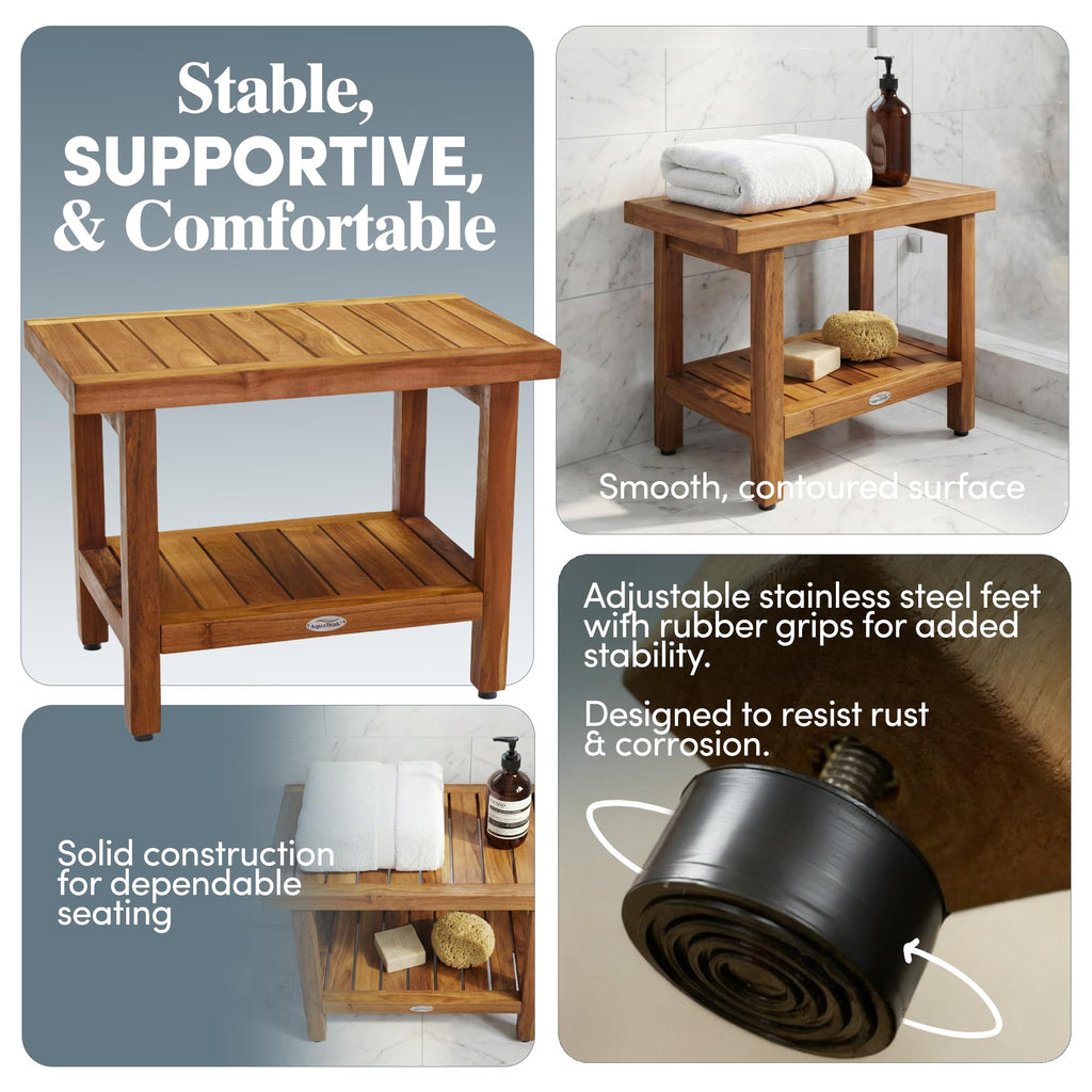 Teak Shower Bench F9203