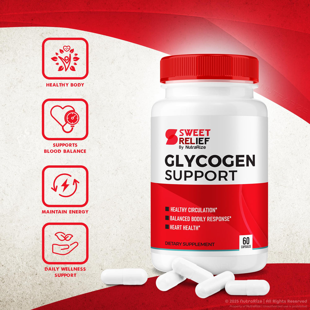 Sweet Relief Glycogen Support Capsules 180 Capsules I808259