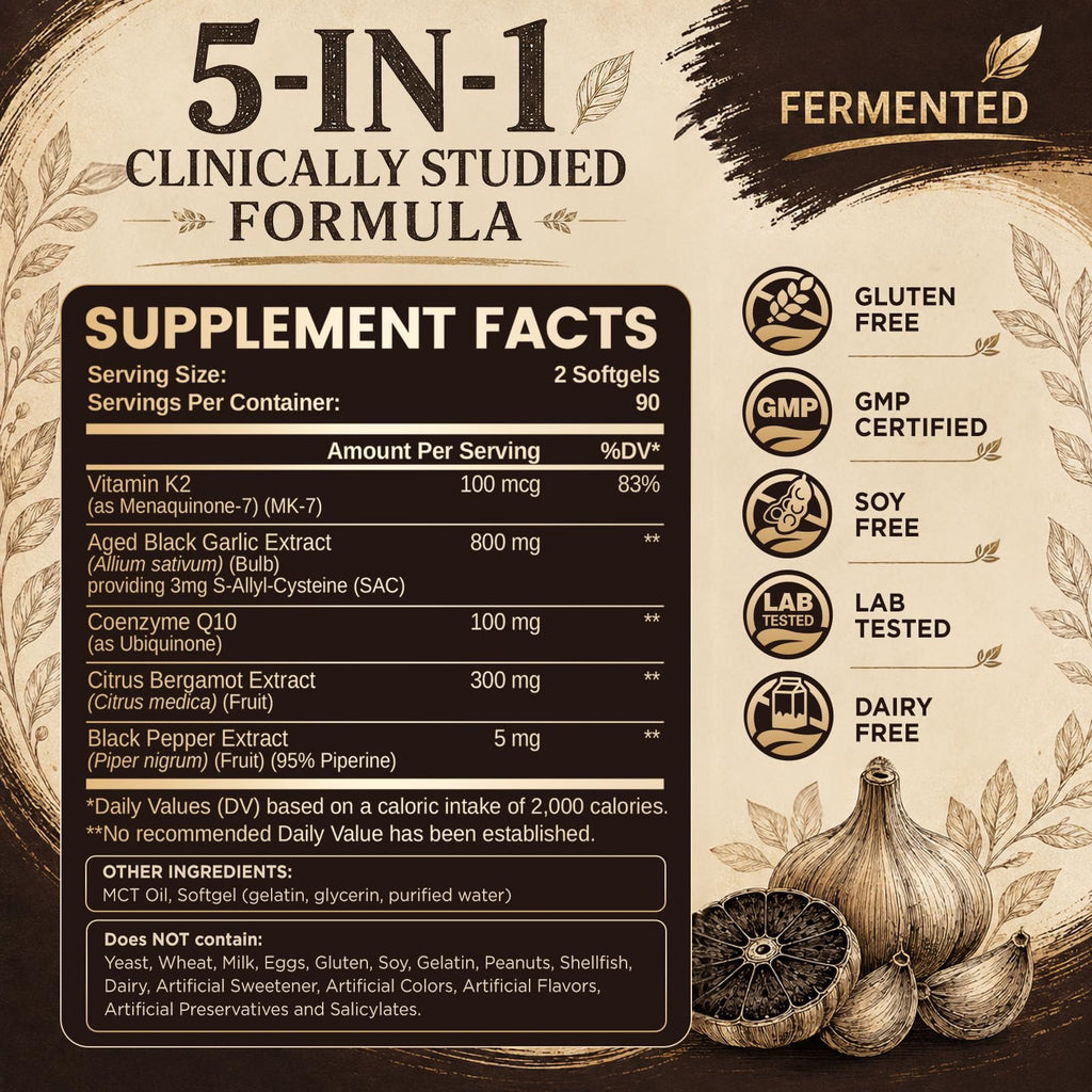 Odorless Black Garlic Extract Softgels X736131