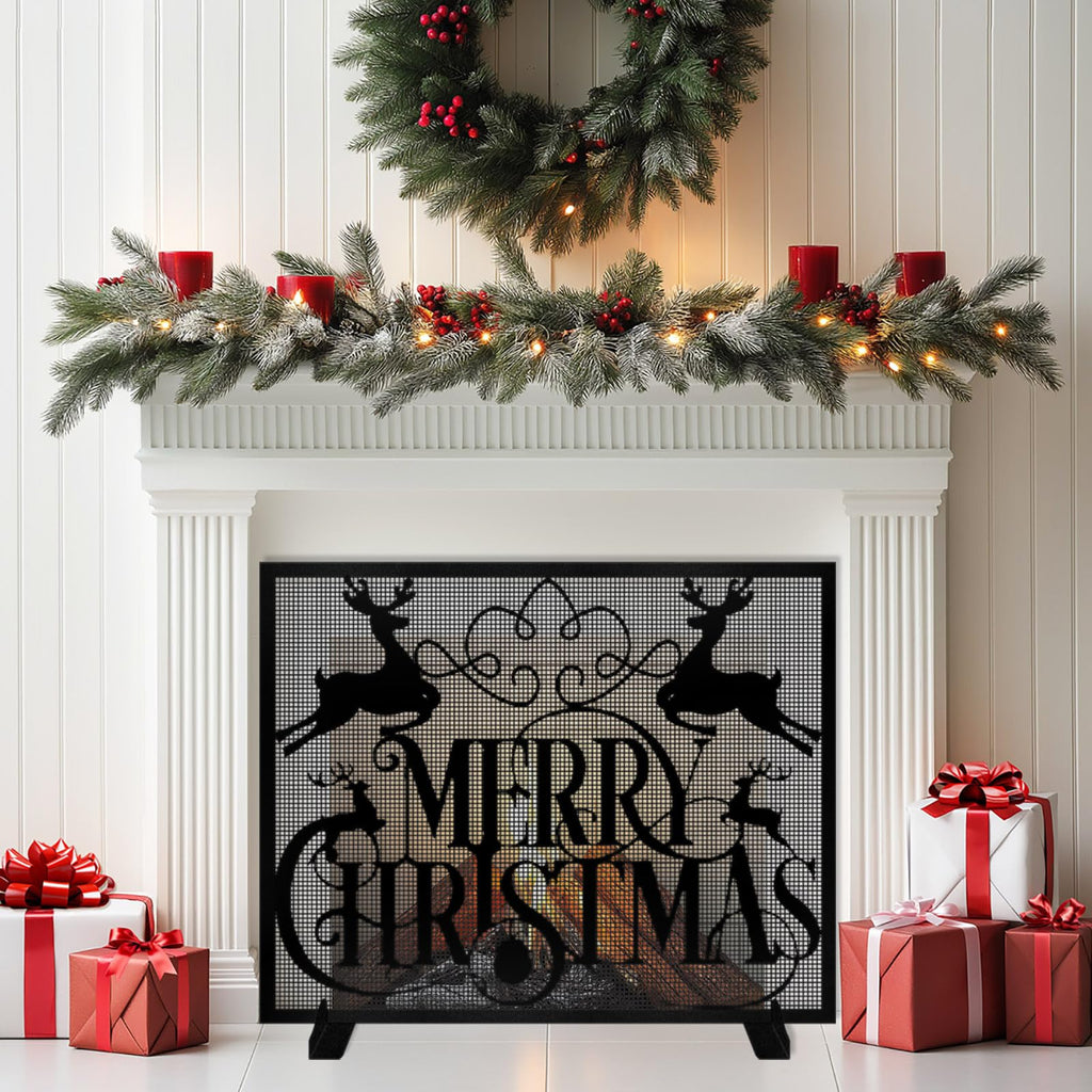 Christmas Fireplace Screen M622712