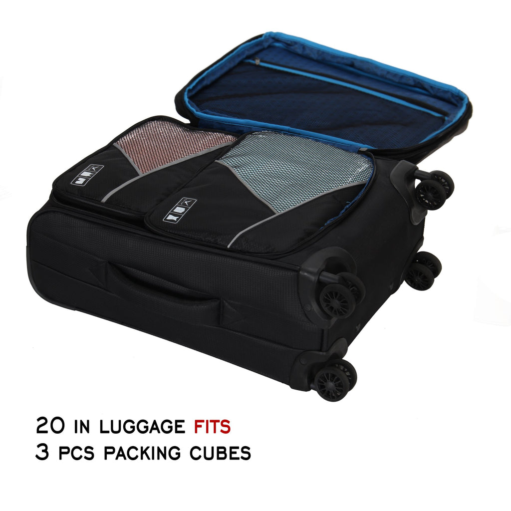 Rolling Backpack with Wheels 43L with Packing Cubes Set K494383