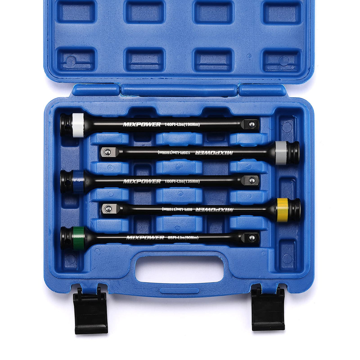 5 Piece 1/2" Drive Torque Limiting Socket Extension Bars R9953