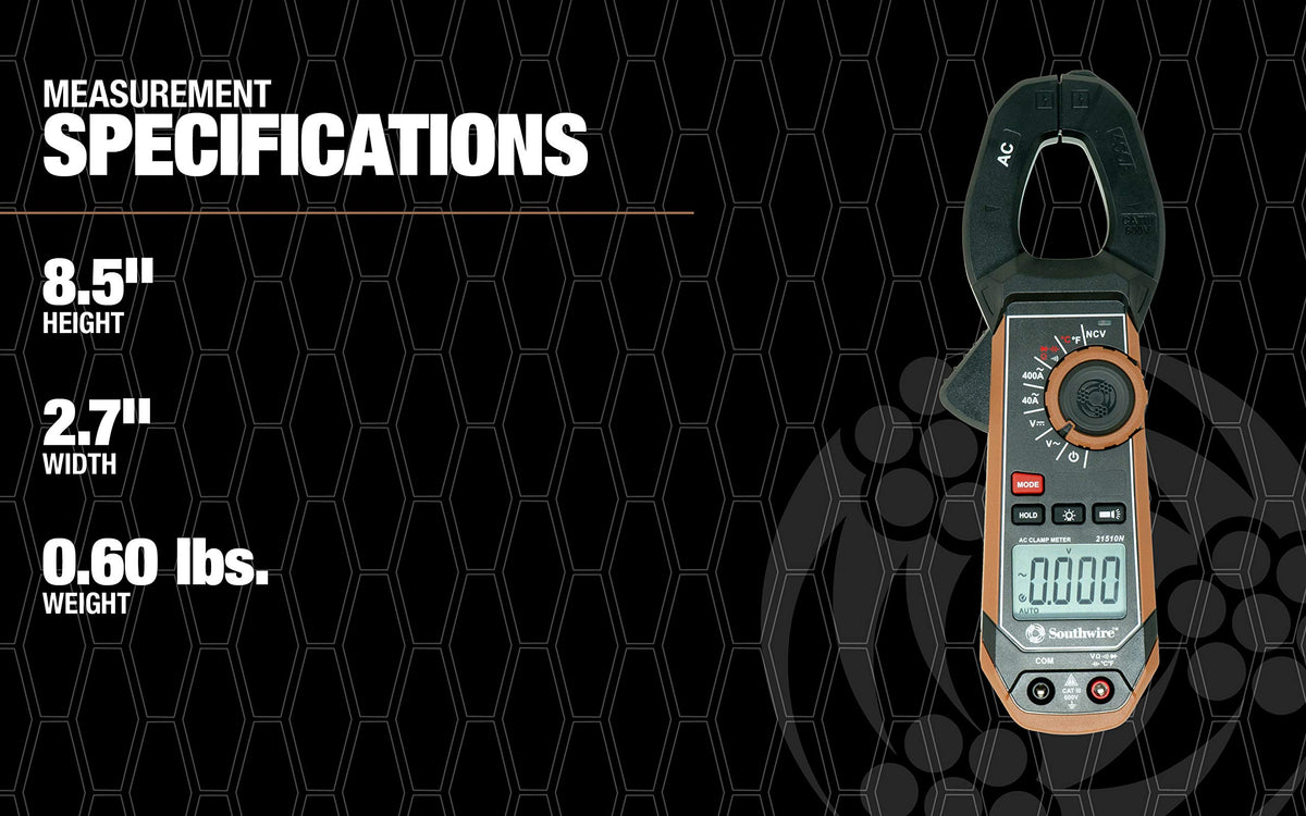 400A AC Clamp Meter with Voltage Tester W116507