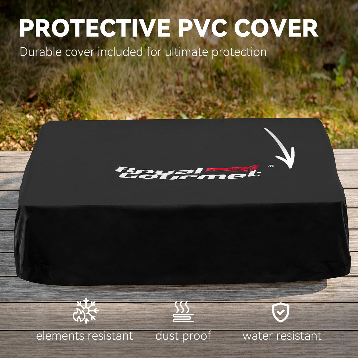 3-Burner Tabletop Propane Gas Griddle with Cover Y17302