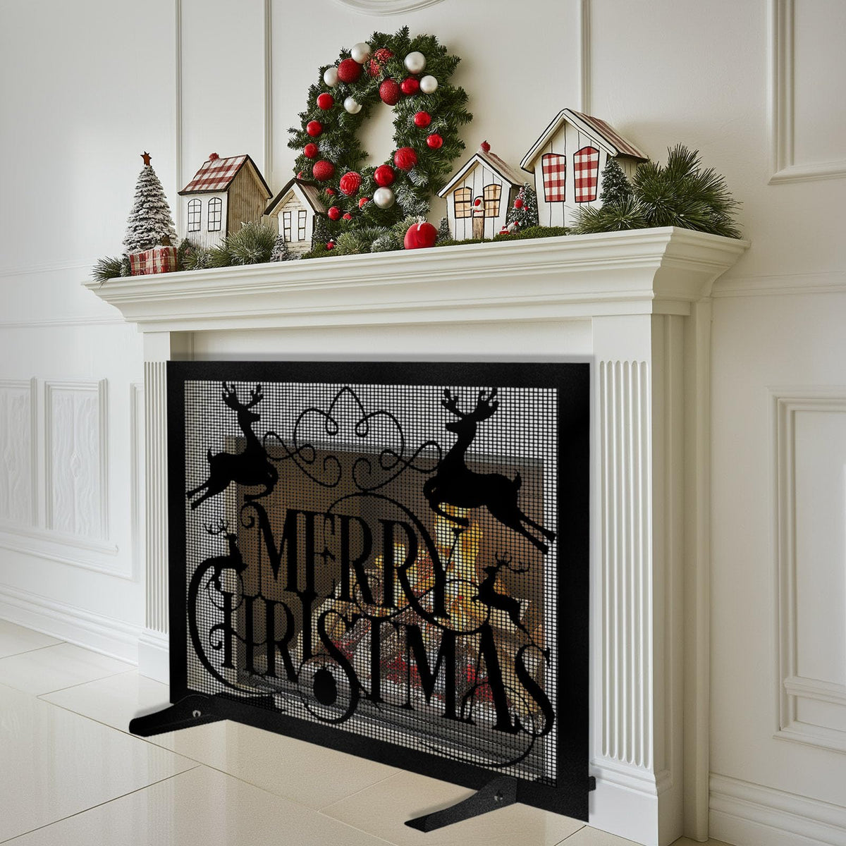 Christmas Fireplace Screen M622712
