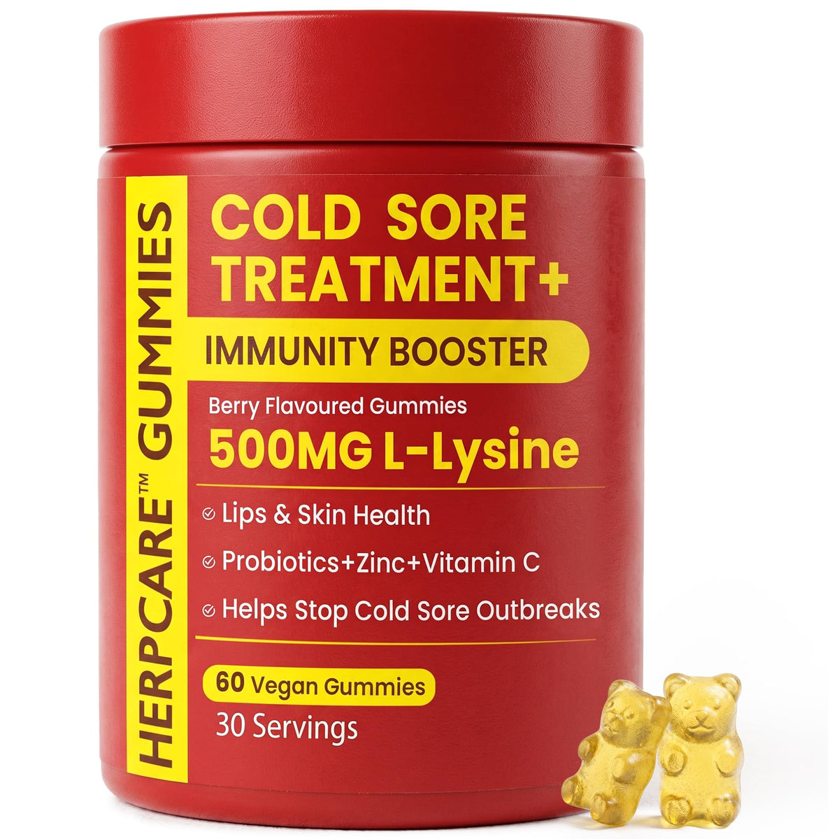 Cold Sore Treatment with L-Lysine, Zinc & Vitamin C U25821
