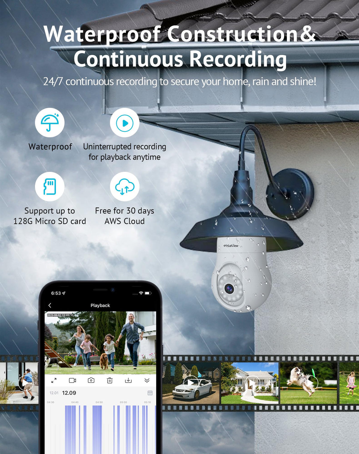 4MP 2K Security Camera 2 Pack F326693