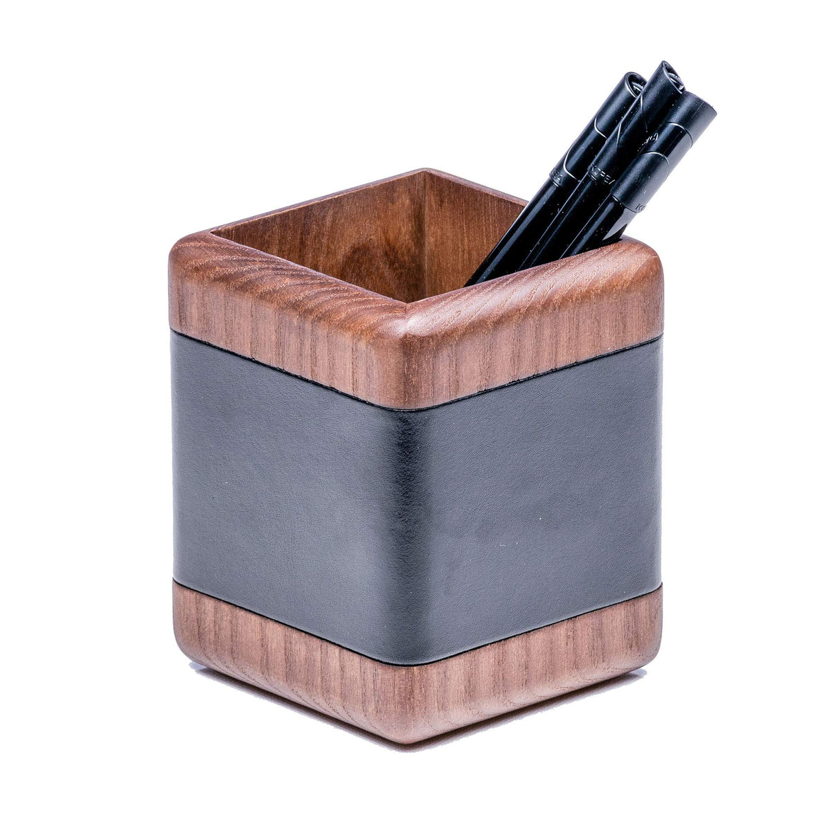 Wood & Leather Desk Set 8 Piece Y63788