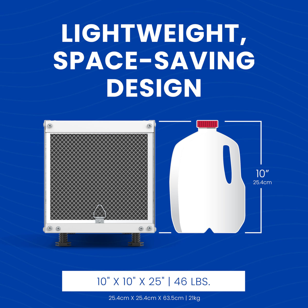 50-Pint Whole-House Dehumidifier with Wi-Fi Thermostat, Drain Hose, Condensate Pump, Bracket, and Hanging Kit L7818