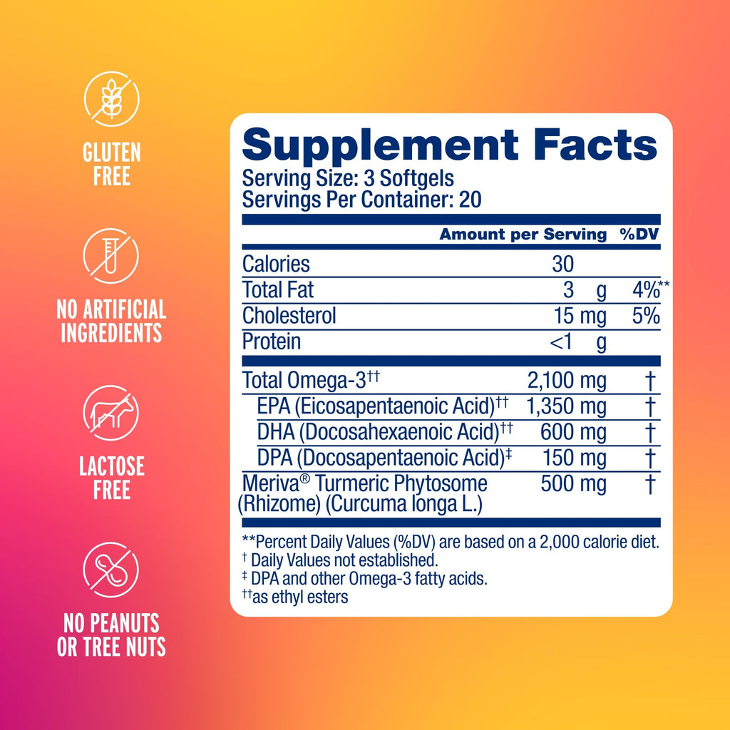 Omega-3 with Turmeric 60 Softgels I4537