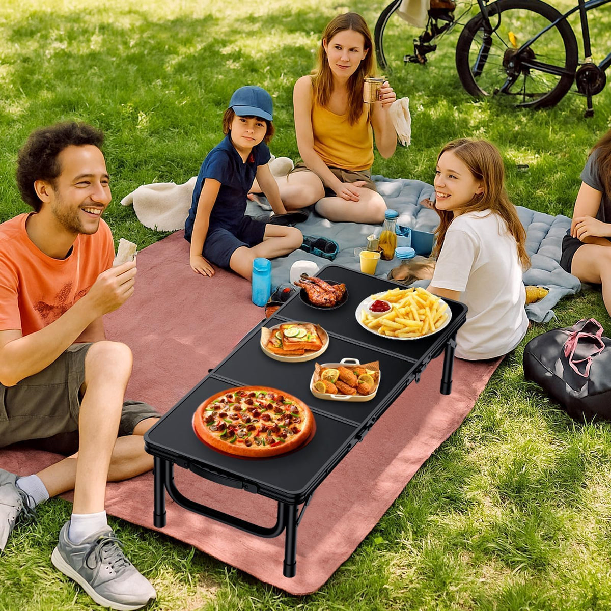Black Folding Picnic Table M198062