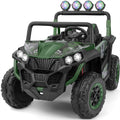 2 Seater 24V Battery Powered Ride on Car with Remote Control, Camouflage Green Q492784