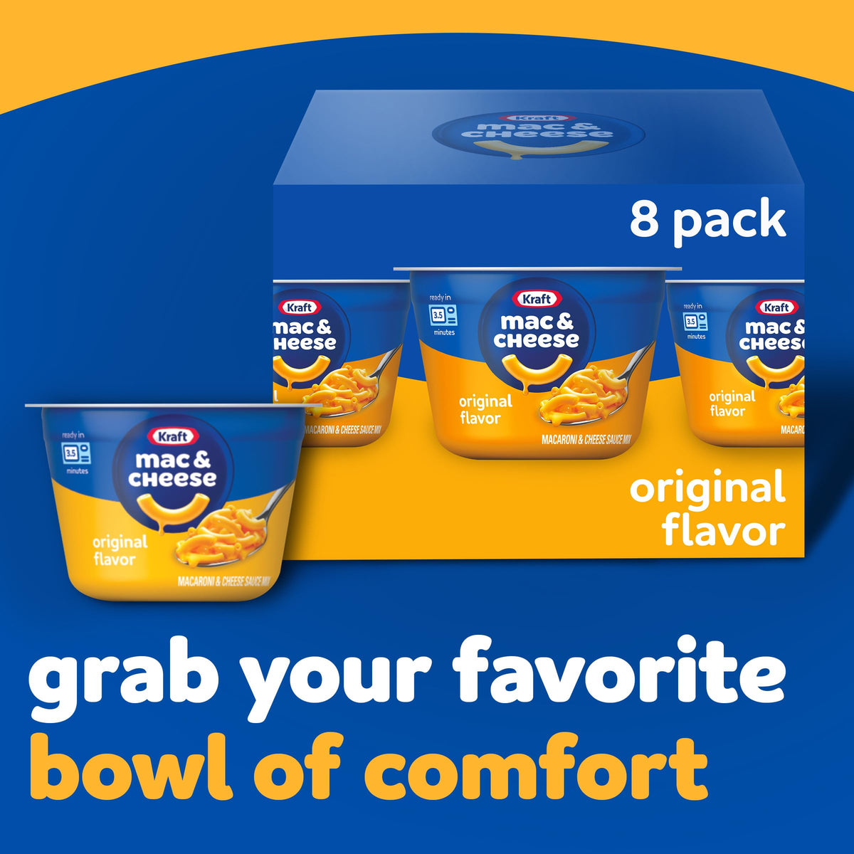 Microwavable Macaroni and Cheese Cups 8 ct F361