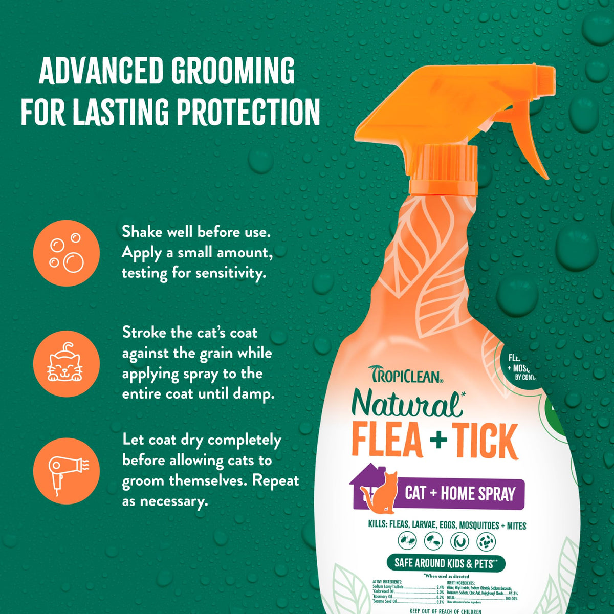 Natural Flea Spray 32oz C372028