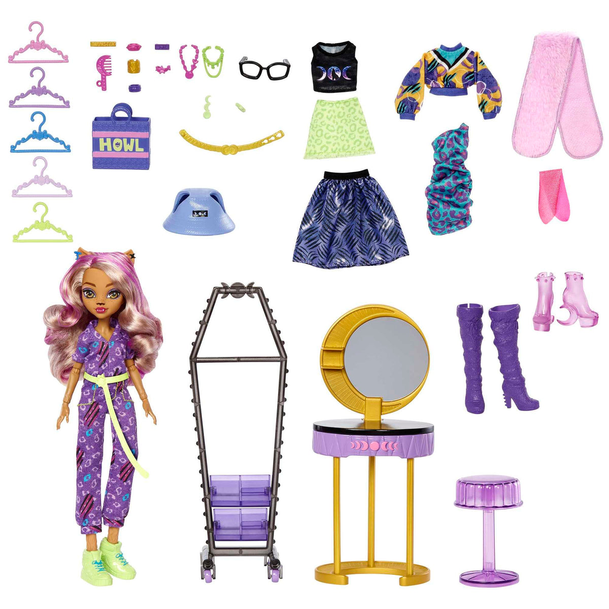 Doll & Playset with Fashion Accessories F3782