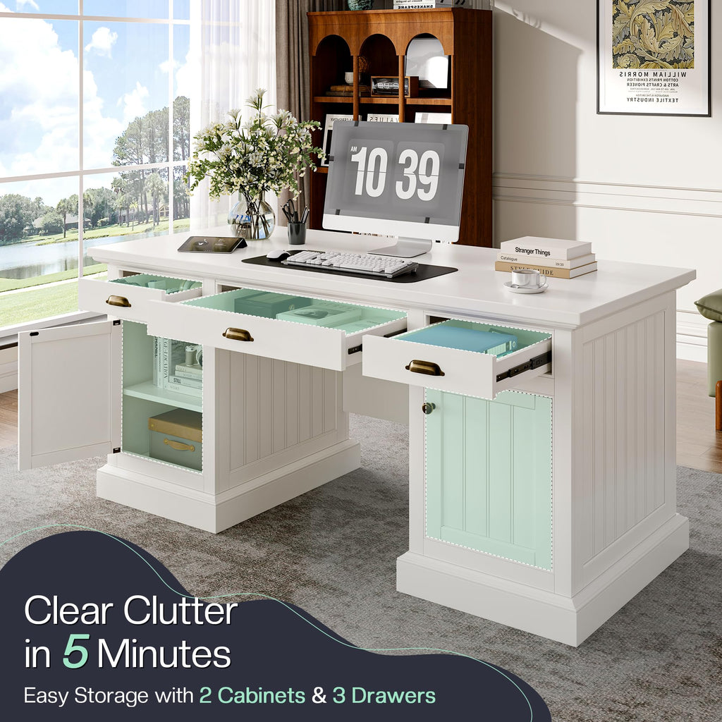 68" Executive Desk T39308
