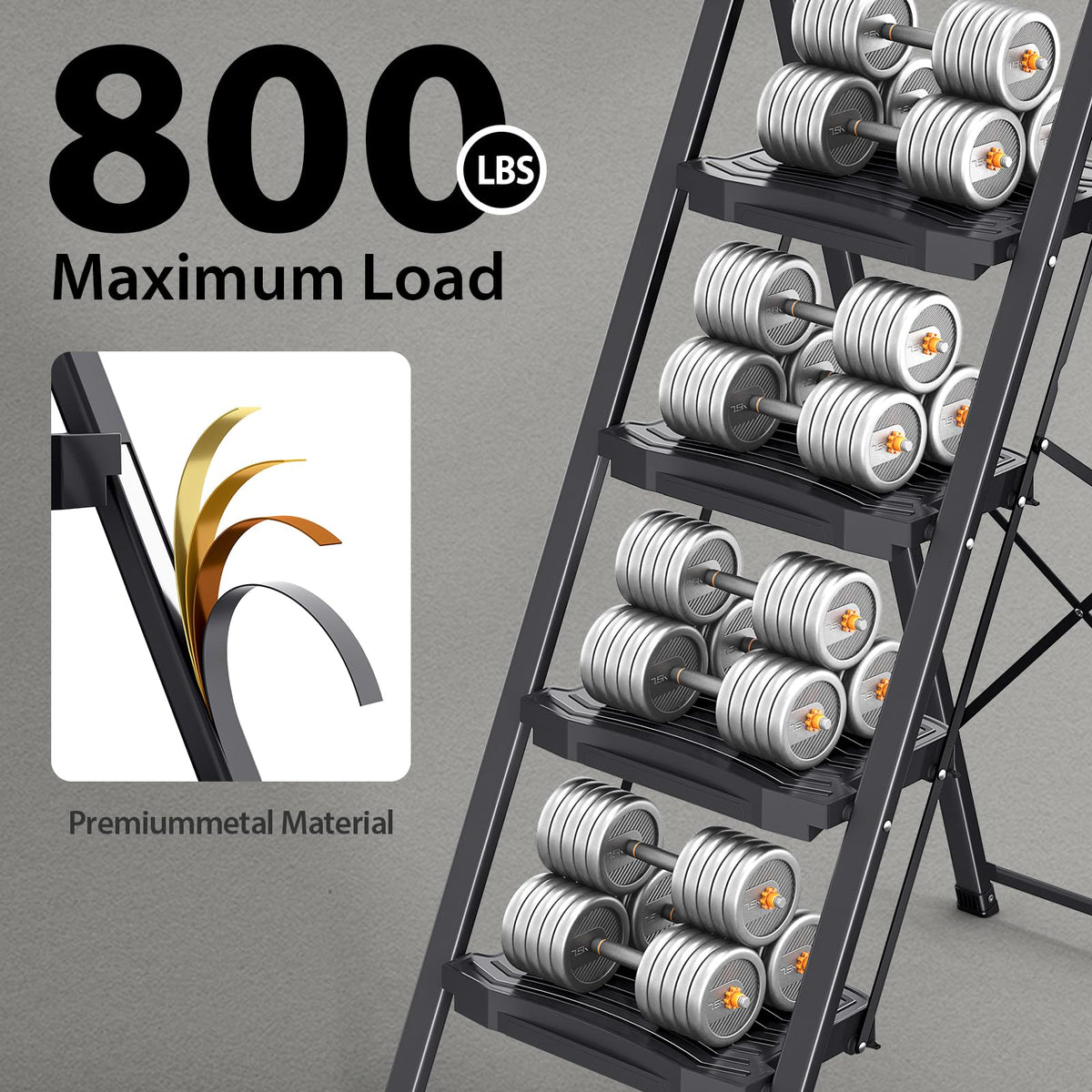 4 Step Steel Step Stool X750