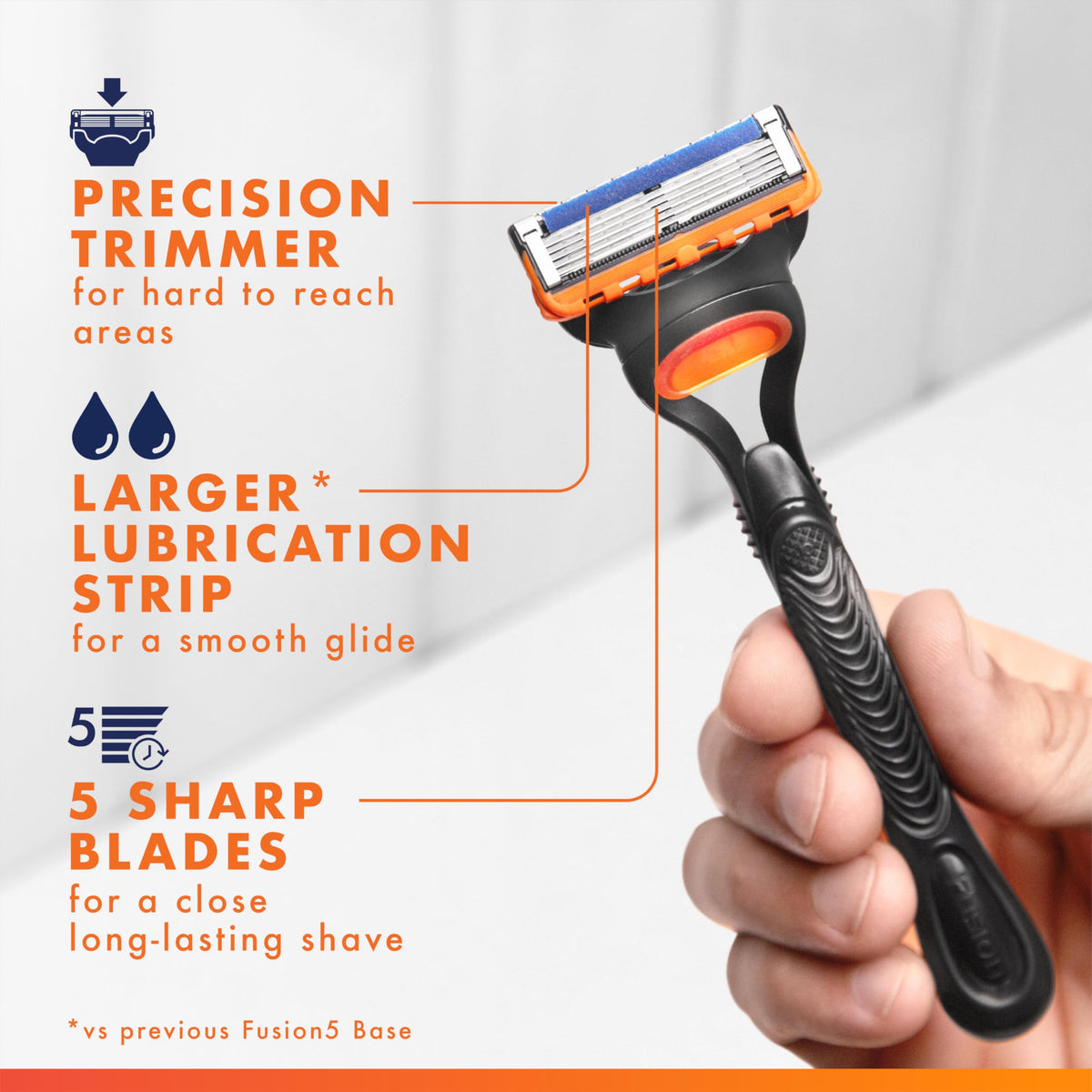 5-Blade Razor with 3 Blade Refills T77045