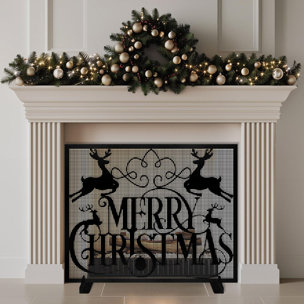 Christmas Fireplace Screen M622712
