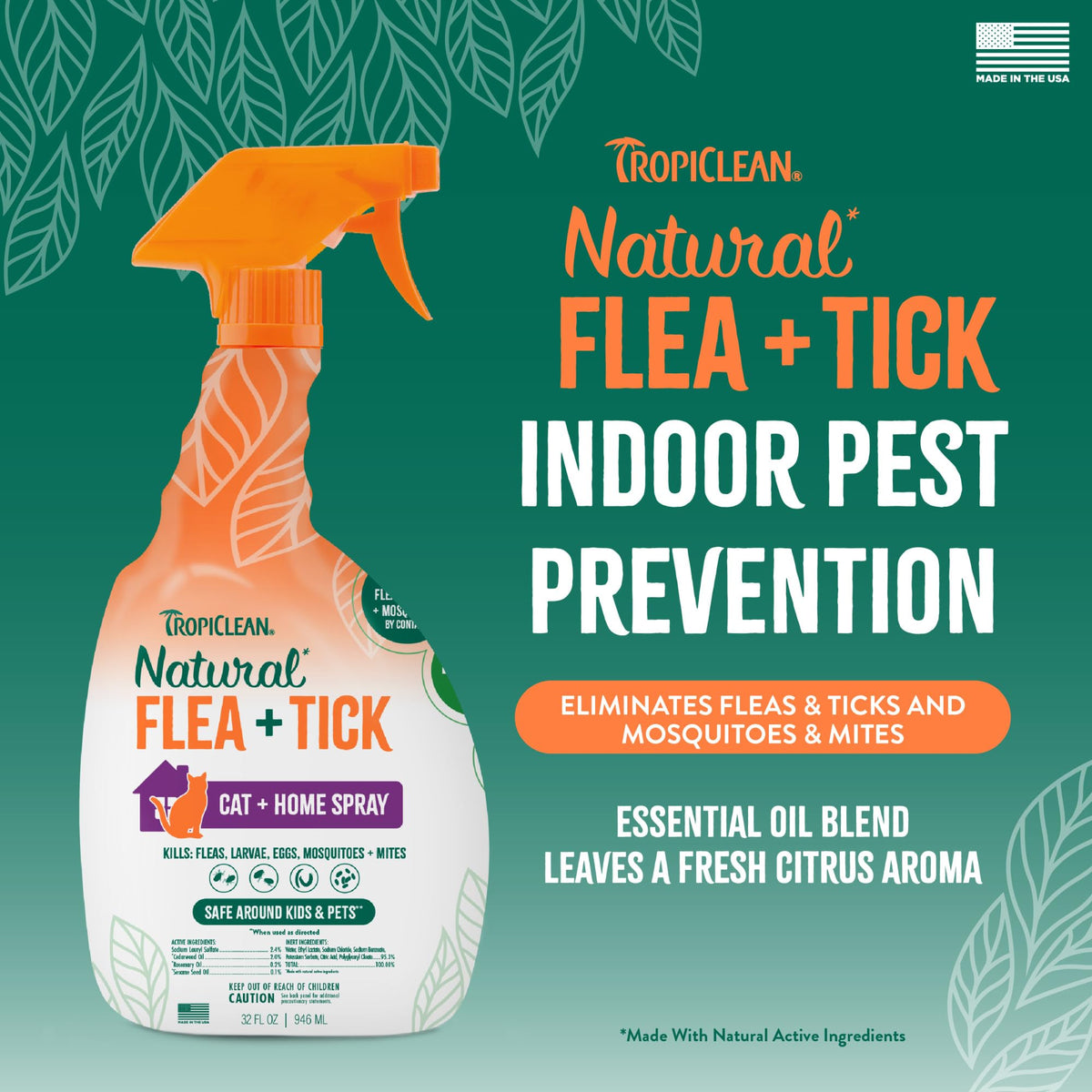 Natural Flea Spray 32oz C372028