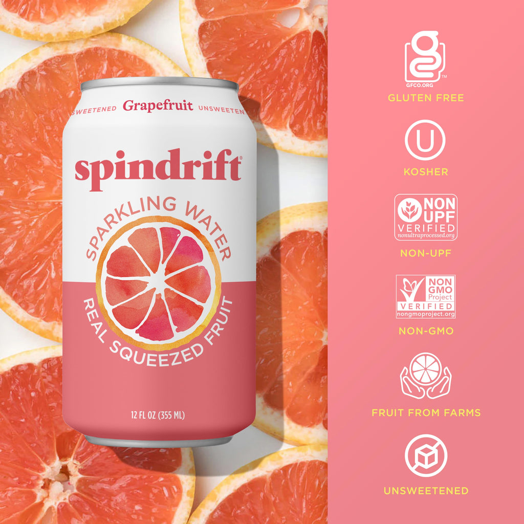 Grapefruit Flavored Sparkling Water 12 Fl Oz (Pack of 24) J965047