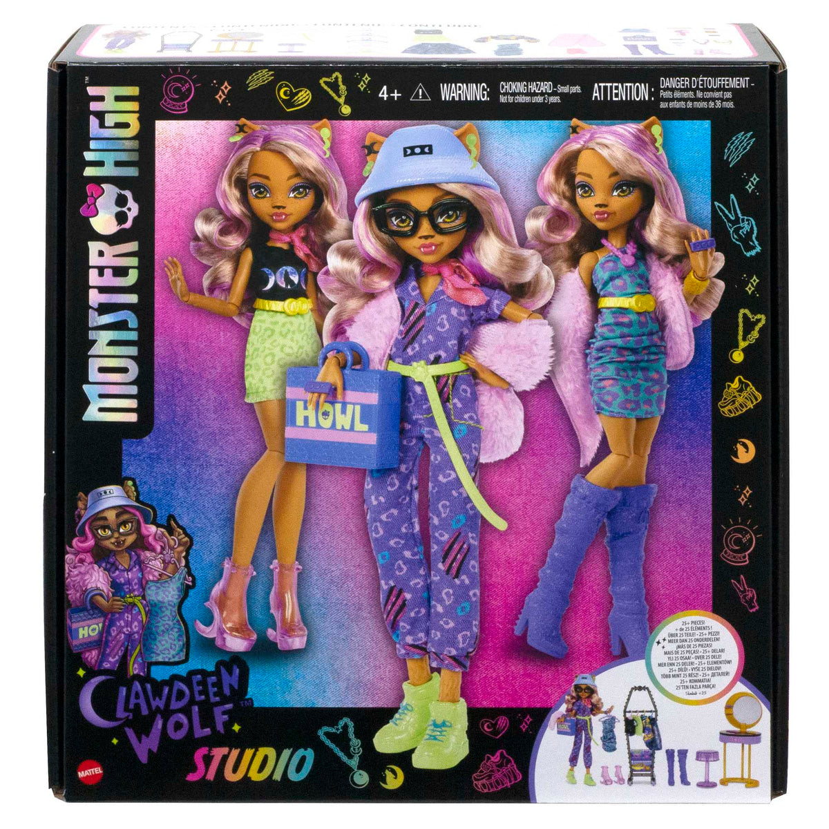 Doll & Playset with Fashion Accessories F3782