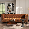 88" Burnt Orange Performance Velvet Sofa J938181