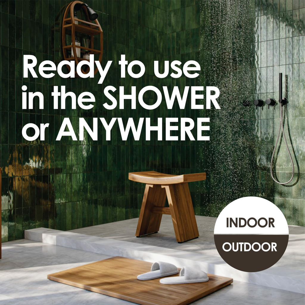 18" Teak Shower Bench R73892