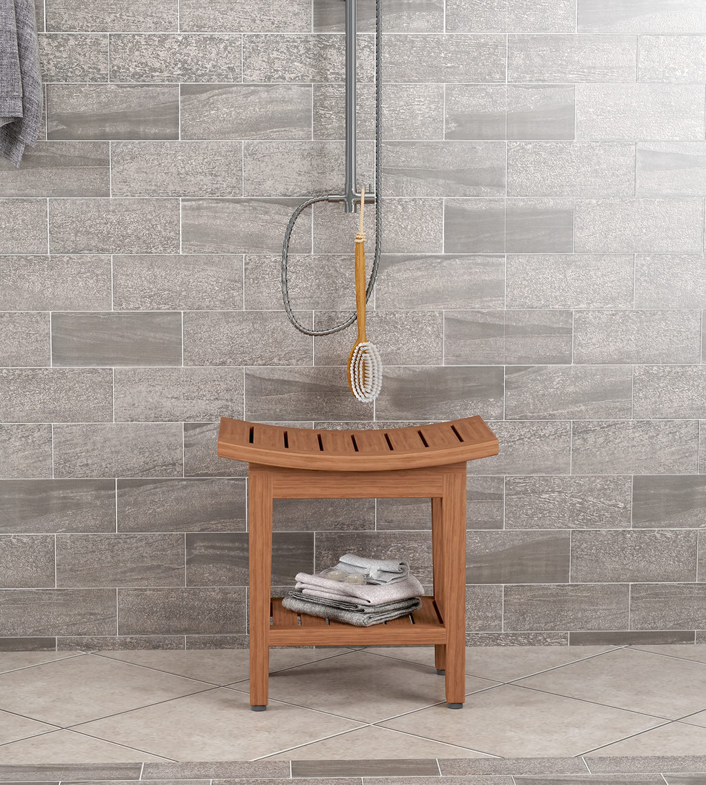 18" Teak Shower Bench R73892