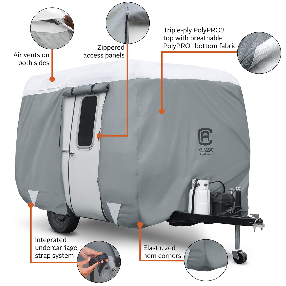 Molded Fiberglass Travel Trailer Cover T938051